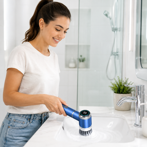 Cordless Electric Cleaning Brush – 5-in-1 Handheld Scrubber